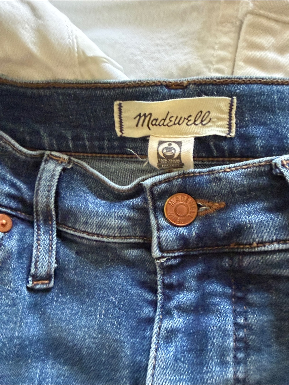 Madewell High-Rise Indigo Washed Jeans